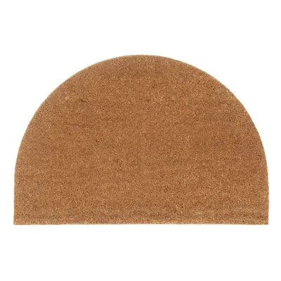 vidaXL Door Mat Floor Mat Entrance Mat Doormat Natural Half Round Tufted Coir