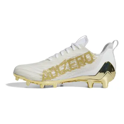 adidas Men's Adizero Football Shoe White/Gold Metallic/White