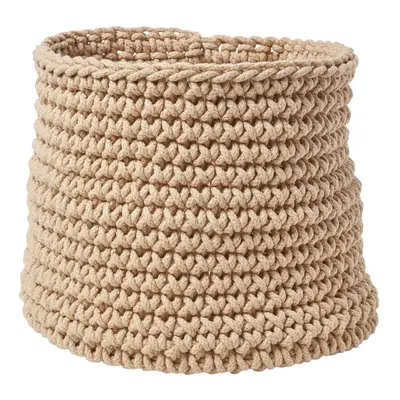 (Linen) Cotton Knitted Round Storage Basket, x cm