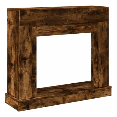 (smoked oak) vidaXL Fireplace Surround Fire Surround Only Fireplace Frame Engineered Wood