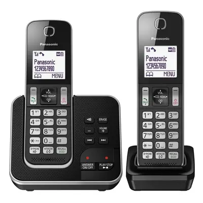 Panasonic KX-TGD322EB Cordless Home Phone with Nuisance Call Blocker and Digital Answering Machi