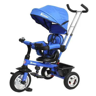 Kiddo Trike 4-in-1 Improved Smart Design with Added Features - Blue