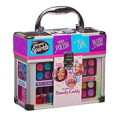 Shimmer and Sparkle Shimmer N Sparkle Glam and Go Beauty Caddy Kids Set Cosmetics Storage Box fo