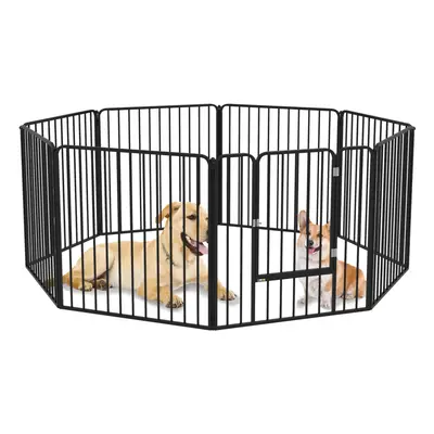 PawHut 80cm Panels Heavy-Duty Dog Playpen for Small, Medium Dogs