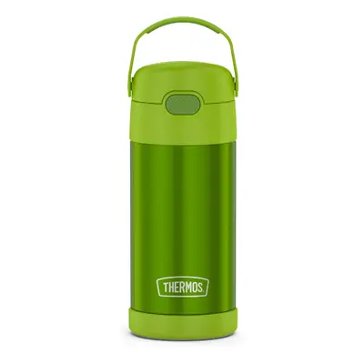 THERMOS FUNTAINER Ounce Stainless Steel Vacuum Insulated Kids Straw Bottle, Lime