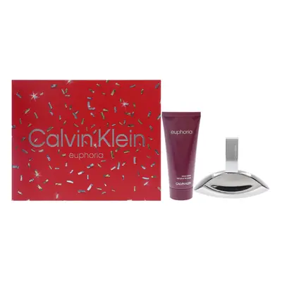 Euphoria by Calvin Klein for Women - Pc Gift Set 1.7oz EDP Spray, 3.4oz Sensual Skin Lotion