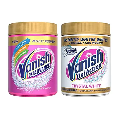 Gold Oxi Advance and Crystal White Whitener Gold Oxi Action Fabric Stain Remover Powder, x g