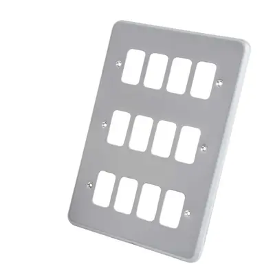 MK MKK3502ALM Grid Plus Switching Metalclad Module Front Plate - Gray