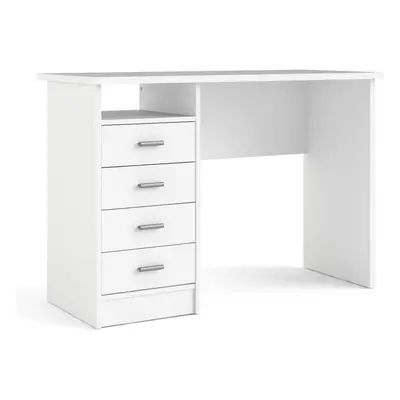 (White) Function Plus Drawer Desk