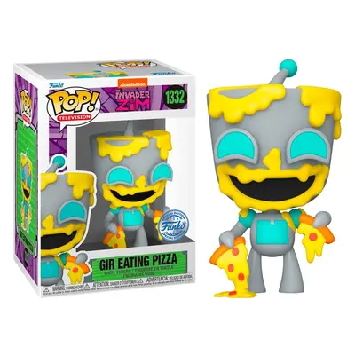 Funko Pop! Television: Invader Zim - Gir Eating Pizza (Special Edition