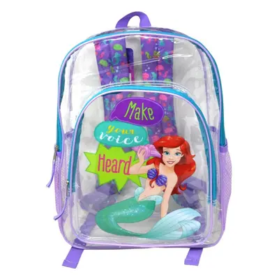 Disney The Little Mermaid Transparent 16"" Backpack