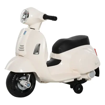 HOMCOM Vespa Licensed Kids Ride On Motorcycle 6V Battery Powered Electric Toys