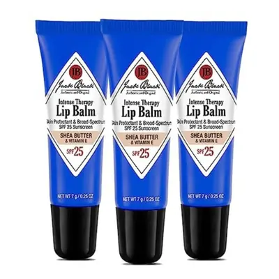 Jack Black Intense Therapy Lip Balm 025Oz Pack of Shea Butter Vitamin E SPF Sun Protection Lip M