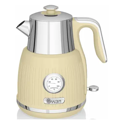 (Cream) Stylish Retro 3kW, 1.5L Kettle, Dial, Fast Boil