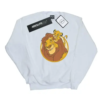 (S, White) Disney Mens The Lion King Mufasa And Simba Sweatshirt