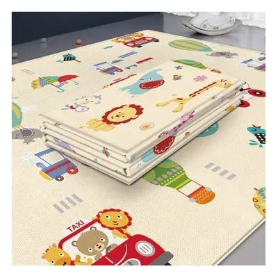 (Animals Cars, 180x100x1cm) Foldable Baby Play Mat Children's Carpet Children Room Climbing mat