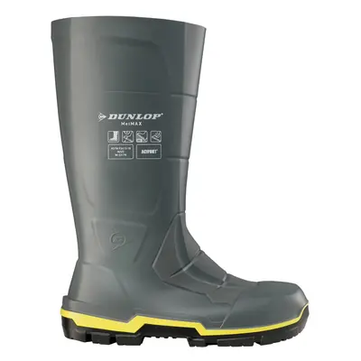 (10.5 UK, Dark Grey) Dunlop Mens Metguard Safety Wellington Boots