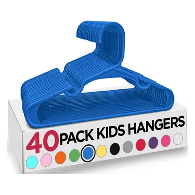 Plastic Kids Hangers for Clothes - Pack of - Durable and Slim Baby Hangers - Space Saving Childr