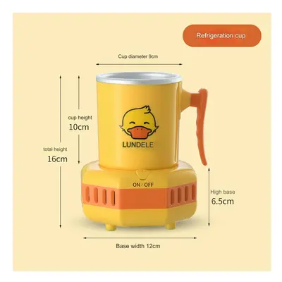 (AU, Refrigeration - Little Yellow Duck) Summer New Quick Cooling Cup Heating Cup Portable Iced 