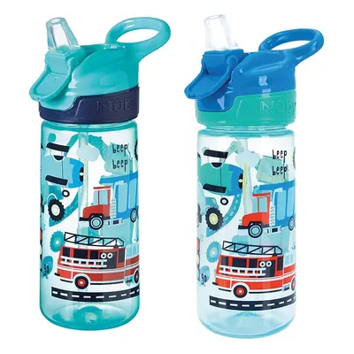 Nuby Super Quench Water Bottle-No Spill Active Toddler Sippy Cup 540ml Carry Handle Freeflow Dis