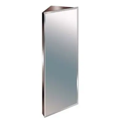 Zanex Bevelled Edge 900mm Stainless Steel Bathroom Corner Cabinet