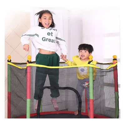 5FT Kid Trampoline Exercise Jumping Bed Round W/Safety Enclosure Pad