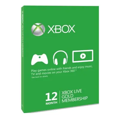 Xbox LIVE Gold 12-Month Membership Card (Xbox One/360)