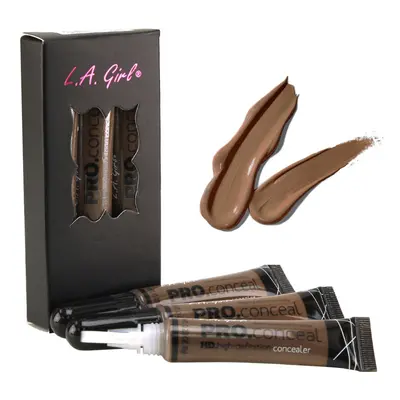 L.A. Girl Pro Conceal HD Concealer 0.28 oz 8g (Pack of 3) - Mahogany