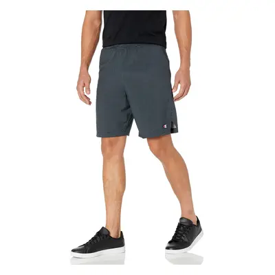 Champion Men's 9-Inch AOP Sport Short Dark Mini Grid Black/Titanium