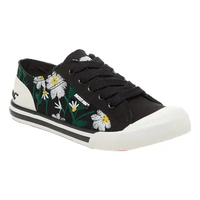 (6 UK, Black) Rocket Dog Womens/Ladies Jazzin Floral Trainers