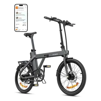 (Black) ENGWE P20 Folding Electric Bike|Removable Battery|36V 9.6Ah for 100km|250W Motor