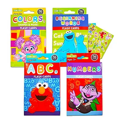 Sesame Street Educational Flash Cards for Early Learning. Set includes