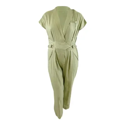 Lauren Ralph Lauren Women's Linen-Blend Jumpsuit (16 Ranch Sage)