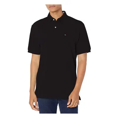 Tommy Hilfiger mens Short Sleeve in classic Fit Polo Shirt Tommy Blac