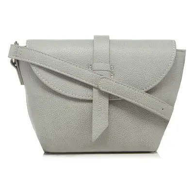 The Collection Womens Grey Front Tab Cross Body Bag