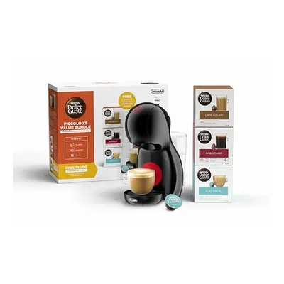 Dolce Gusto DeLonghi Nescaf? Piccolo Pod Capsule Coffee Machine Value Bundle, Espresso, Cappucci