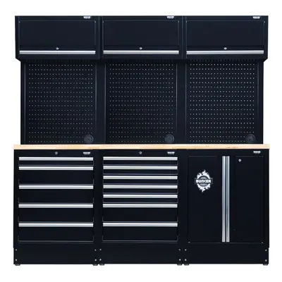 BUNKER® Modular Storage Combo with Hardwood Worktop (14 Piece)