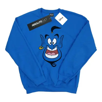 (4XL, Royal Blue) Disney Mens Aladdin Genie Face Sweatshirt