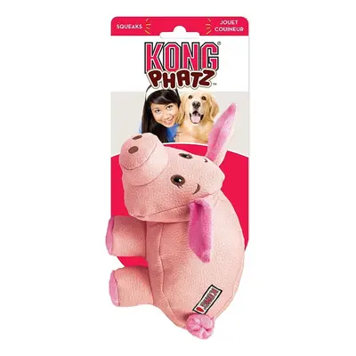 KONG Phatz Pig Squeaker Dog Toy Medium