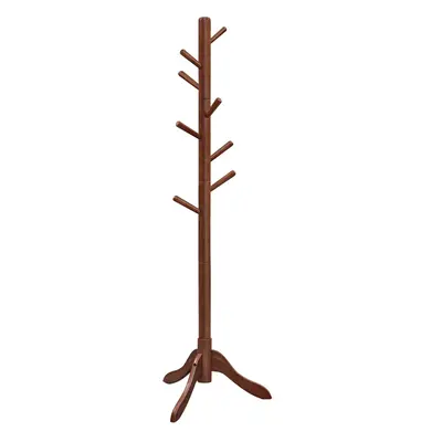 VASAGLE Solid Wood Coat Rack Free Standing Coat Rack Tree-Shaped Coat Rack with Hooks Height Opt