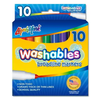 LIQUI-MARK Bold Washable Marker Box of