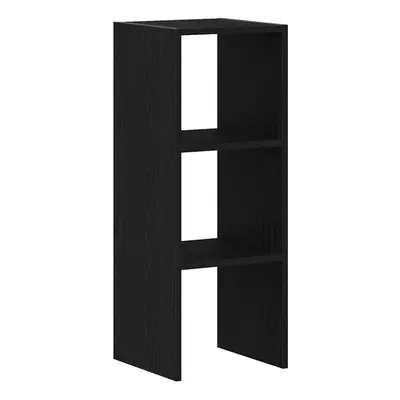 (black, pcs) vidaXL Bookcases Stackable Bookshelf Storage Shelf Book Stand Engineered Wood