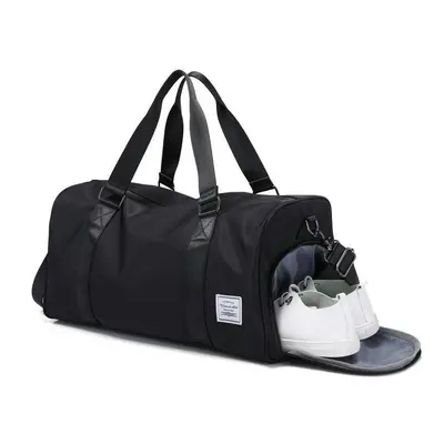 (Type B/black, Ordinary version (with independent shoe)) Wet, Wet Separation Sports Fitness Bag 