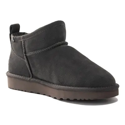 (AIRLIE-GREY, UK WOMEN 5/UK MEN 5) Aus Wooli Australia Sheepskin Classic Ultra Mini Boots Airlie