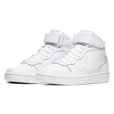 Nike Youth Court Borough Mid (GS) CD7782 - Size 5.5Y White/White