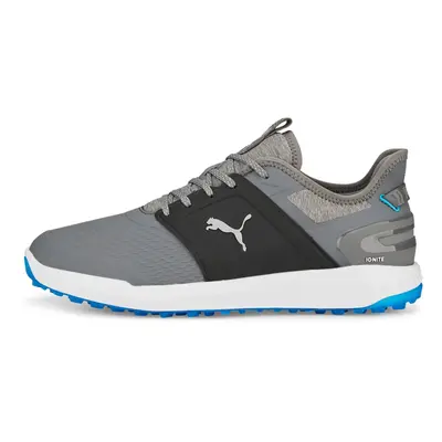 (UK 7.5, Quiet Shade/Silver) Puma Golf Mens IGNITE ELEVATE Spikeless Comfort Waterproof Golf Sho