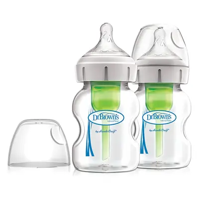 Dr. Brown's Options+ Anti-Colic 150ml Wide Neck Glass Bottle Twin Pack