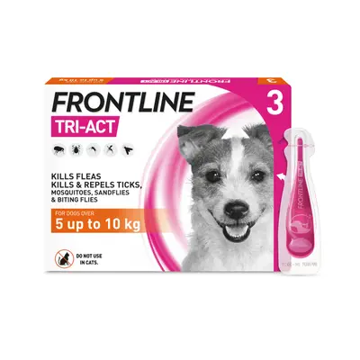 (Small Dog) FRONTLINE Tri-Act Flea & Tick Treatment for Dogs