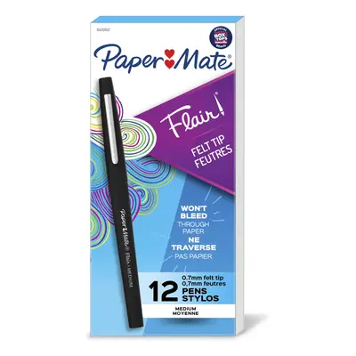 Paper Mate Flair Point-Guard Porous Point Pens Black Pens.