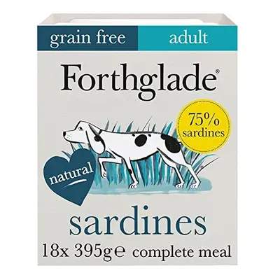 Forthglade Complete Natural Wet Dog Food - Grain Free Sardines with vegetables (18 x 395g) Trays